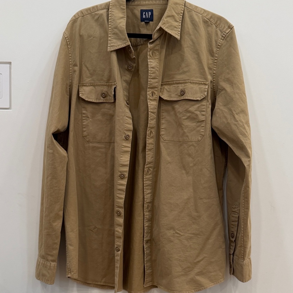 GAP Men's Khaki Brown Shirt Jacket